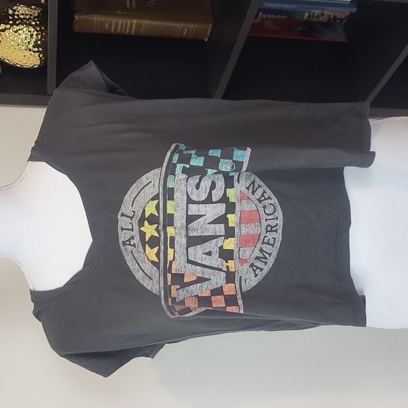 VANS JUNKFOOD Gray All American Cropped Tee - One Size Fits Most - Picture 6 of 9